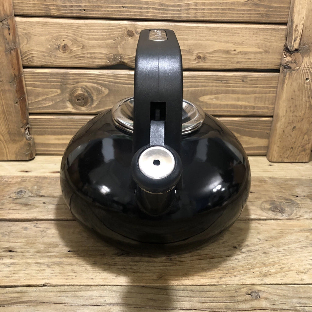 KitchenAid 2 Quart Black Enamel Whistling Teapot Tea Kettle | eBay