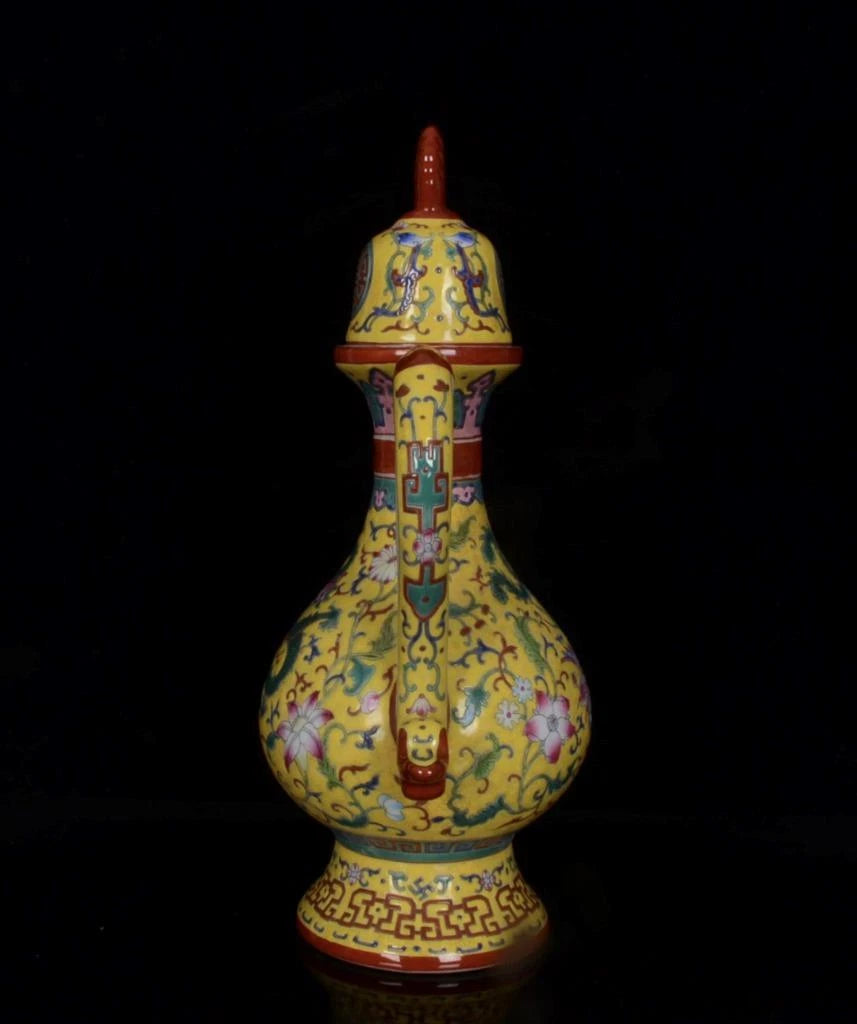 OLD CHINESE COLOUR ENAMEL PORCELAIN TEAPOT YONGZHENG MARKED ST1037 | eBay