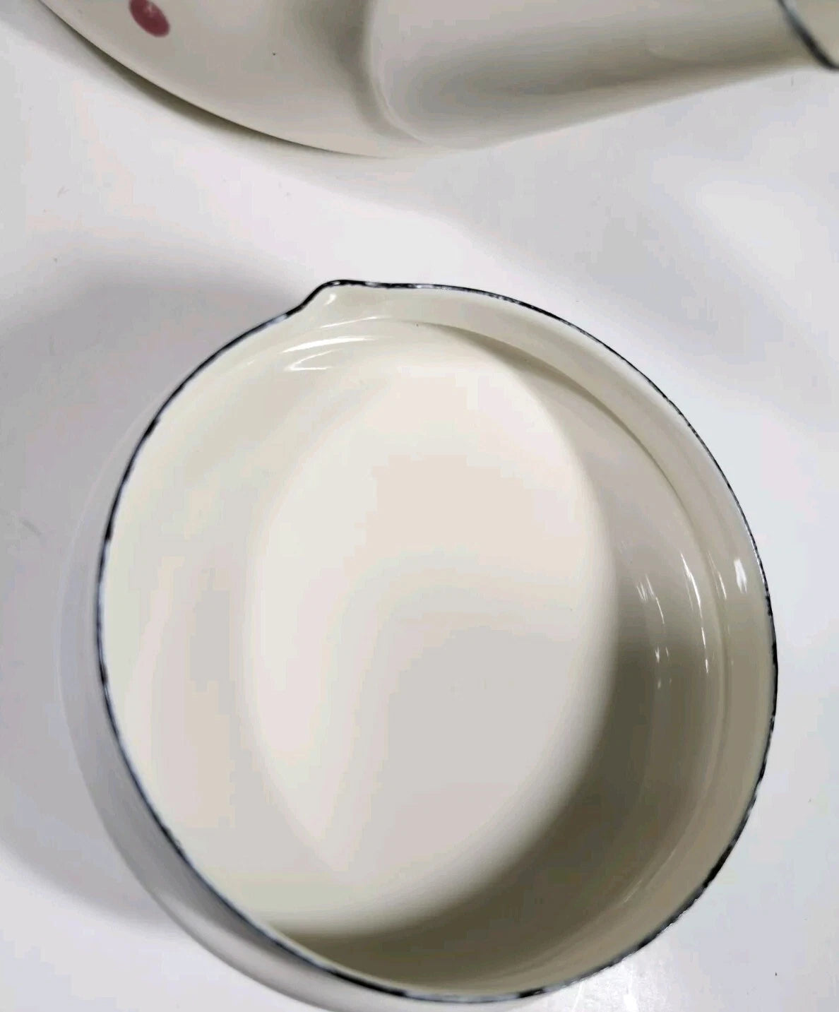 Corning Coordinates By Lincoware Porcelain Enamel Steel Teapot Vintage Decorated | eBay
