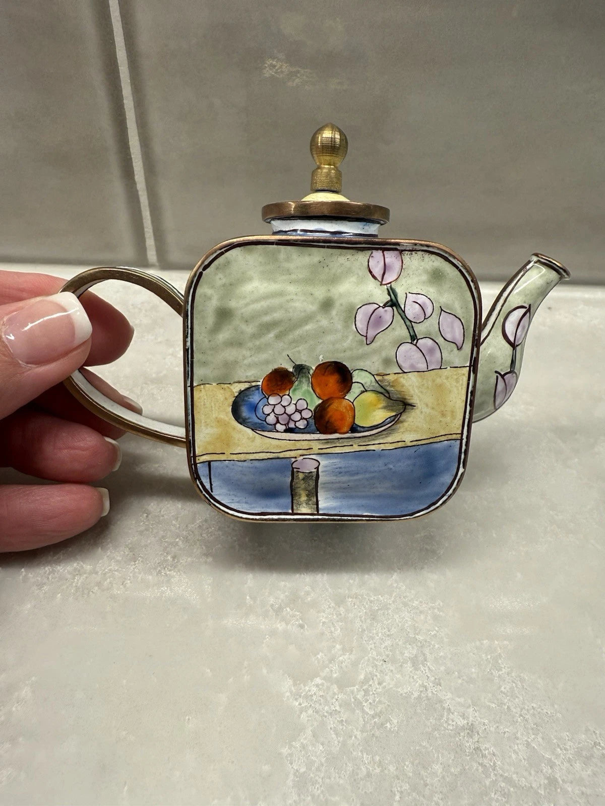 Kelvin Chen Mini Enamel Teapot Paul Cezanne #1120 Fruit Bowl ( 2001 Vintage ) | eBay