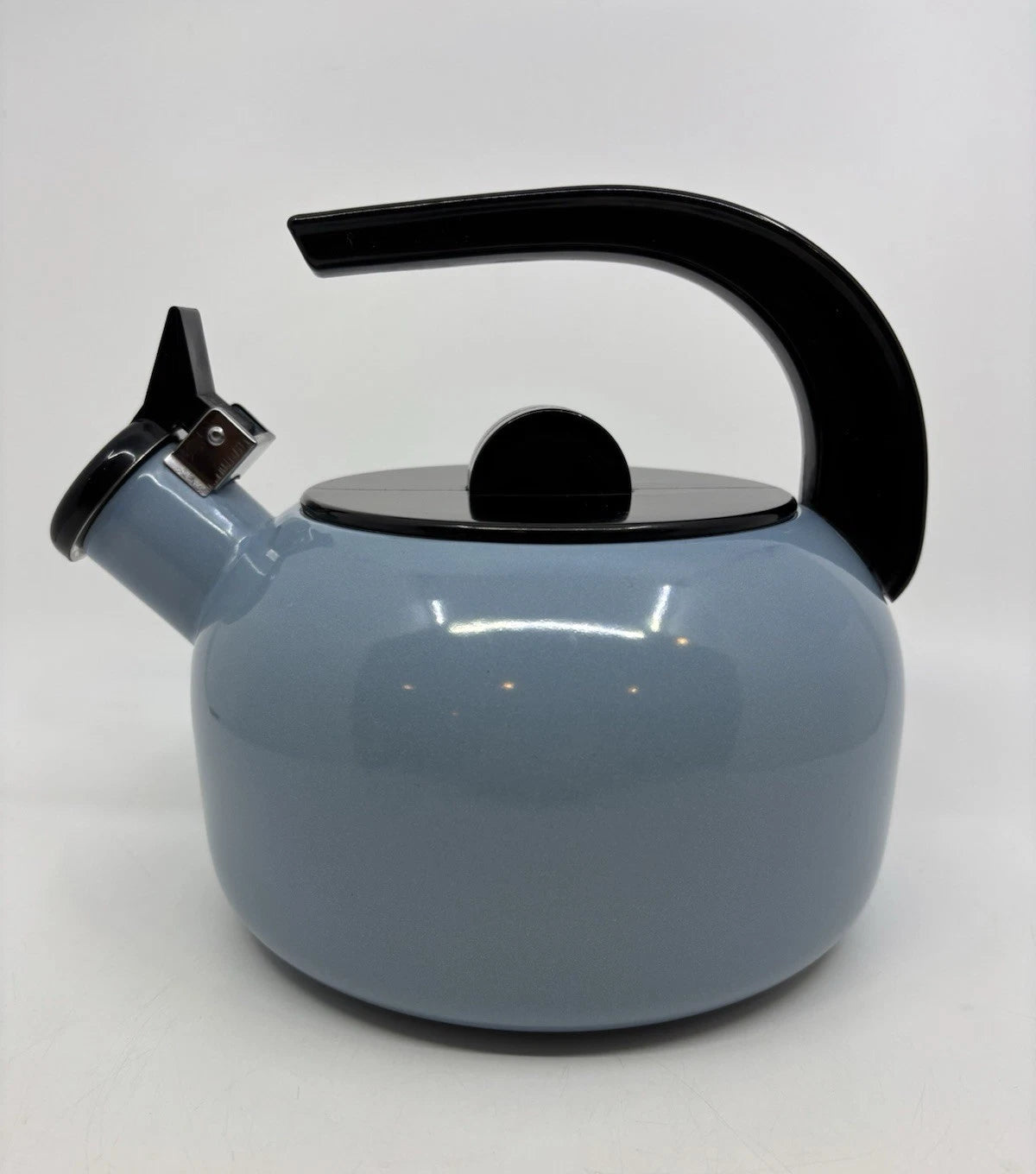 Whistling Tea Kettle Pot Blue Enamel 1.5 qt. Made in Japan Possibly Kamenstein | eBay