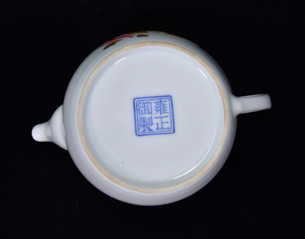 Chinese Enamel Colour Porcelain Hand-paintde Fruit And Vegetable Teapots 27098 | eBay