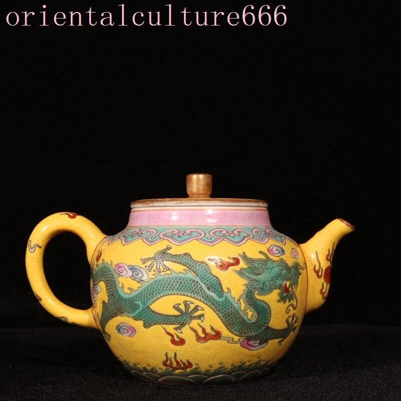 China Dynasty cloisonne enamel porcelain dragon loong Pattern Tea makers Tea Pot | eBay