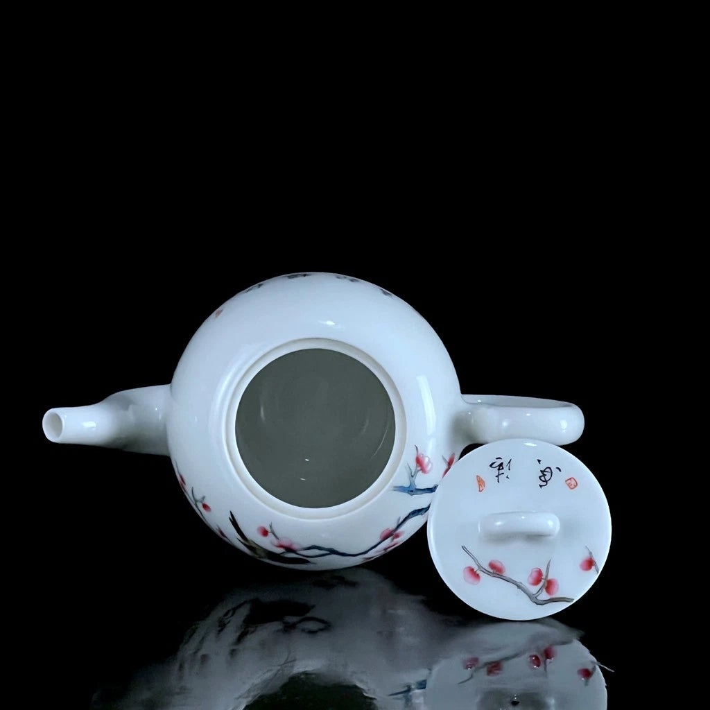 Chinese Enamel Colour Porcelain Hand Painted Exquisite Flowers&Birds Teapot 6423 | eBay