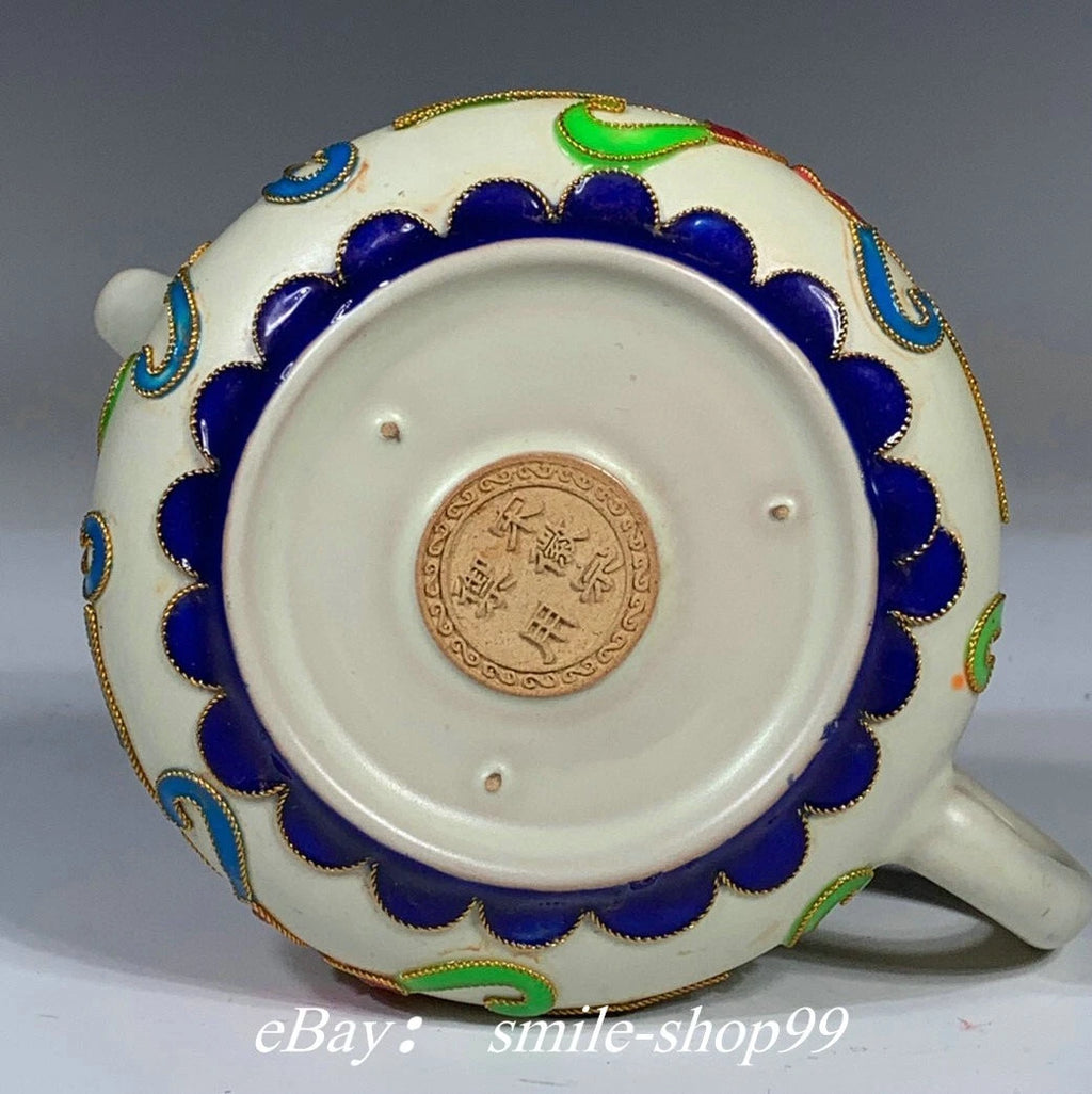 5.1"Song Dynasty Ru Kiln Enamel Colour Porcelain Gilt Flower Wine Tea Pot Flagon | eBay