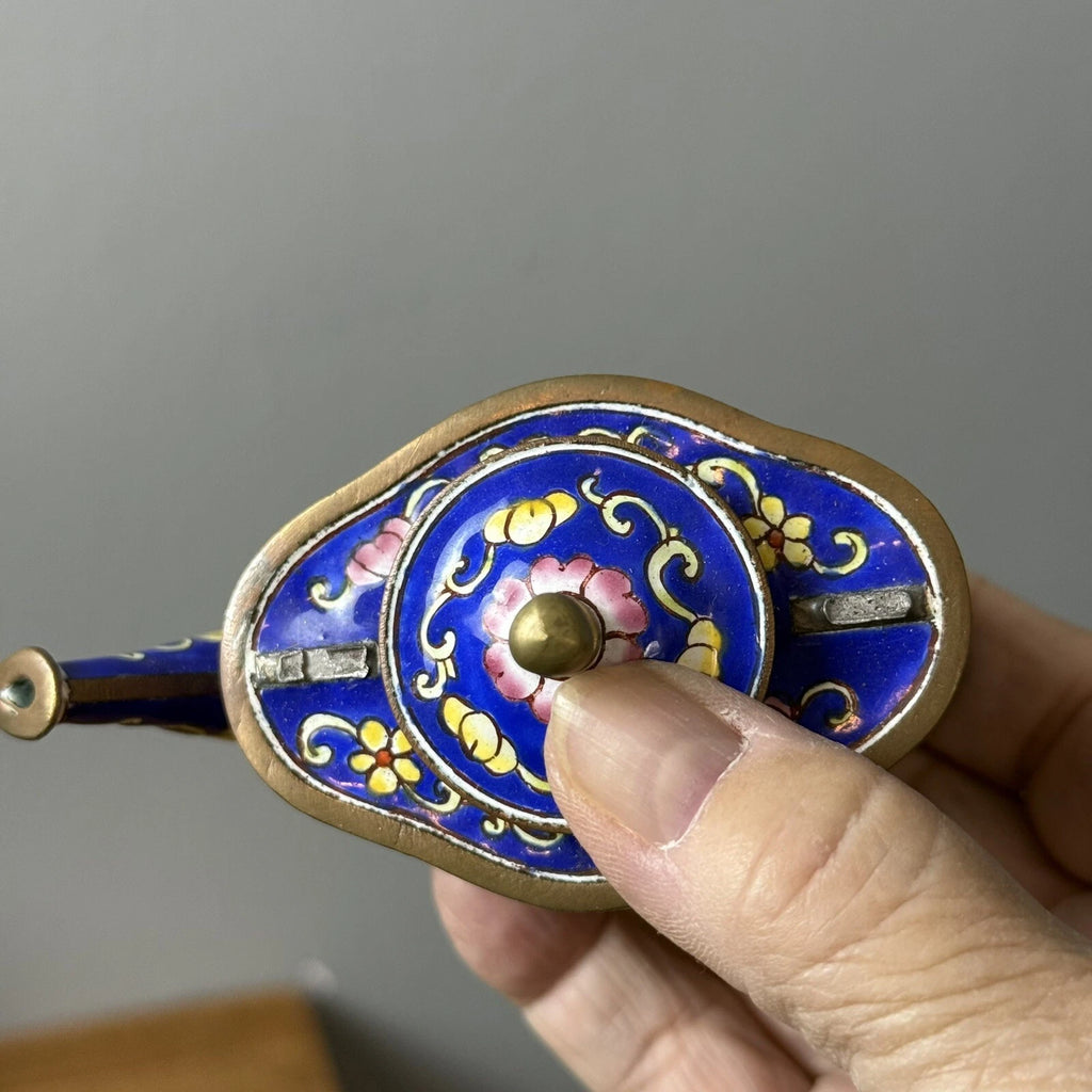 Miniature Decorative Enamel on Brass Tea Pots 3, 1 Porcelain READ | eBay