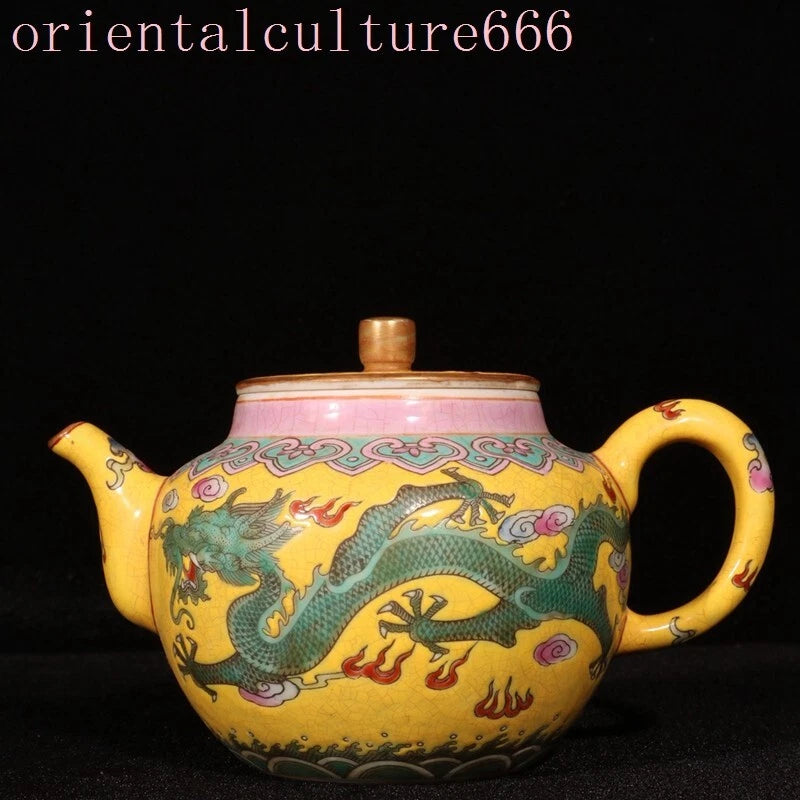 China Dynasty cloisonne enamel porcelain dragon loong Pattern Tea makers Tea Pot | eBay