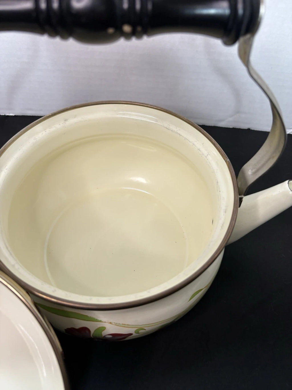 Gailstyn-Sutton Tea Pot Kettle Jardine Collection MCM Floral Enamel 1981 Japan | eBay