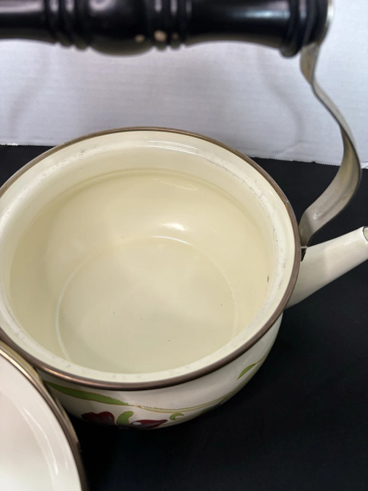 Gailstyn-Sutton Tea Pot Kettle Jardine Collection MCM Floral Enamel 1981 Japan | eBay