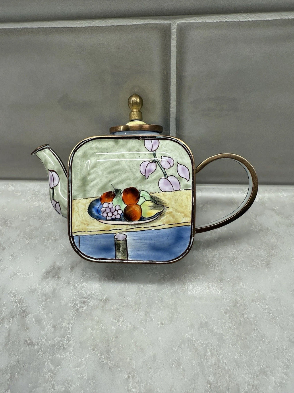 Kelvin Chen Mini Enamel Teapot Paul Cezanne #1120 Fruit Bowl ( 2001 Vintage ) | eBay