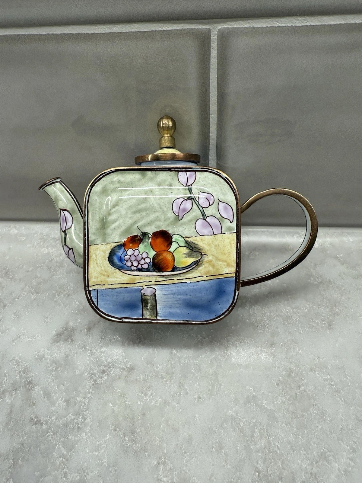 Kelvin Chen Mini Enamel Teapot Paul Cezanne #1120 Fruit Bowl ( 2001 Vintage ) | eBay