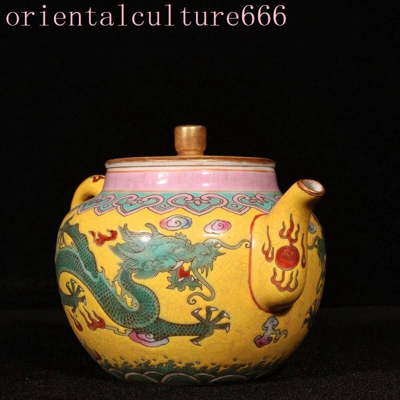 China Dynasty cloisonne enamel porcelain dragon loong Pattern Tea makers Tea Pot | eBay