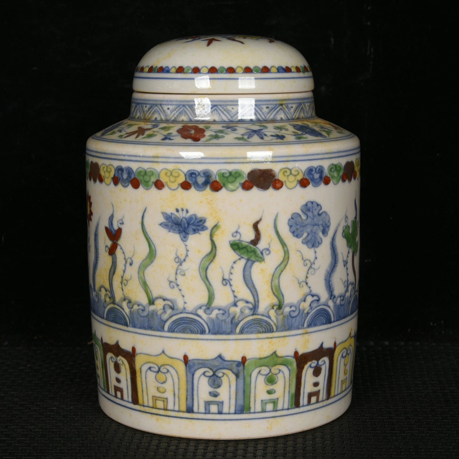 5.9" Antique dynasty Porcelain qianlong mark colour enamels Lotus flower teapot | eBay