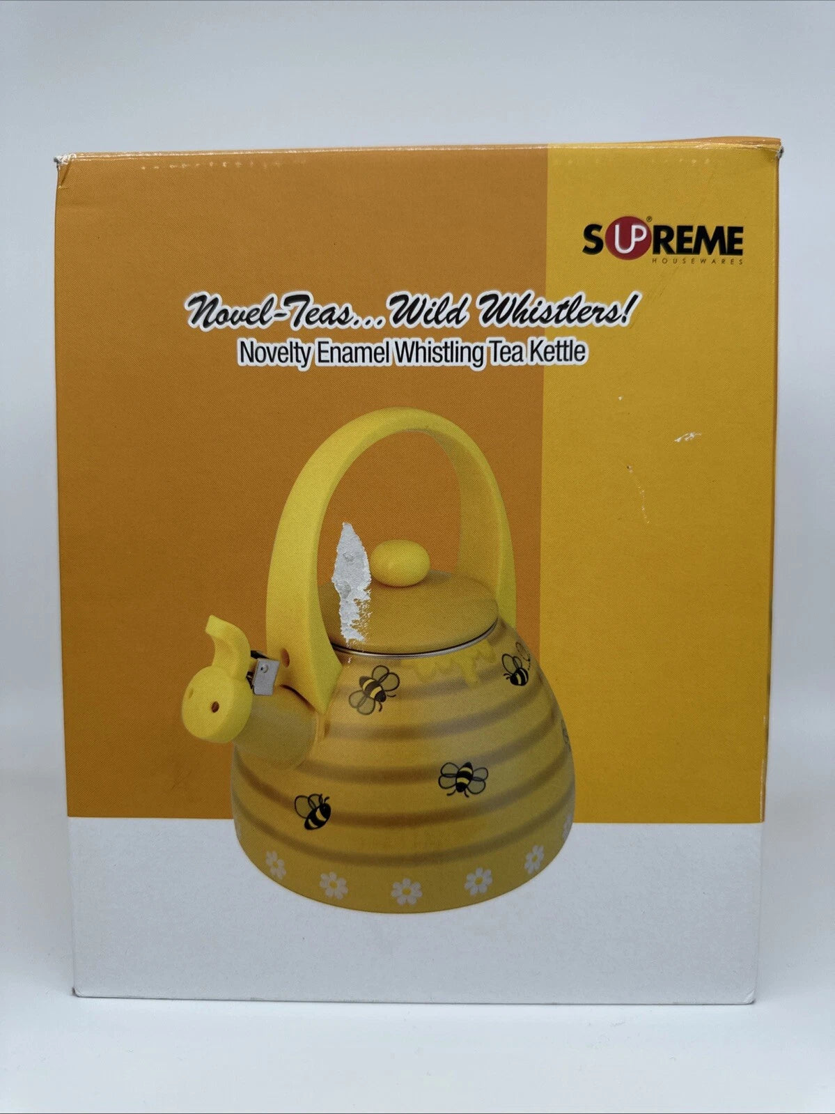 Whistling Stovetop Enamel on Steel Beehive Teakettle Tea Kettle | eBay