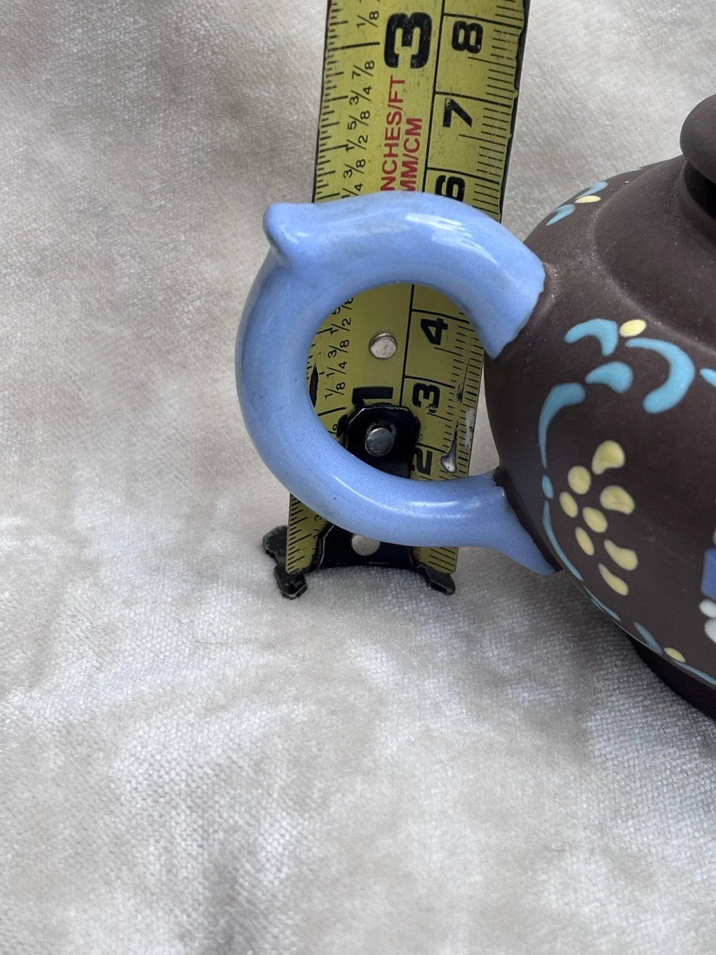 Old Chinese 19th C Enamelled Dragon Yixing Teapot with Seal Mark | eBay