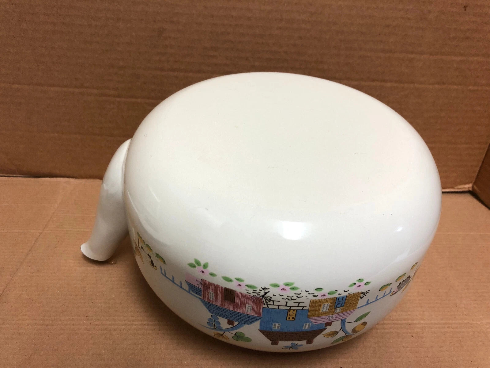 ENAMEL DECORATIVE TEAPOT WITH WOODEN HANDLE & KNOB | eBay