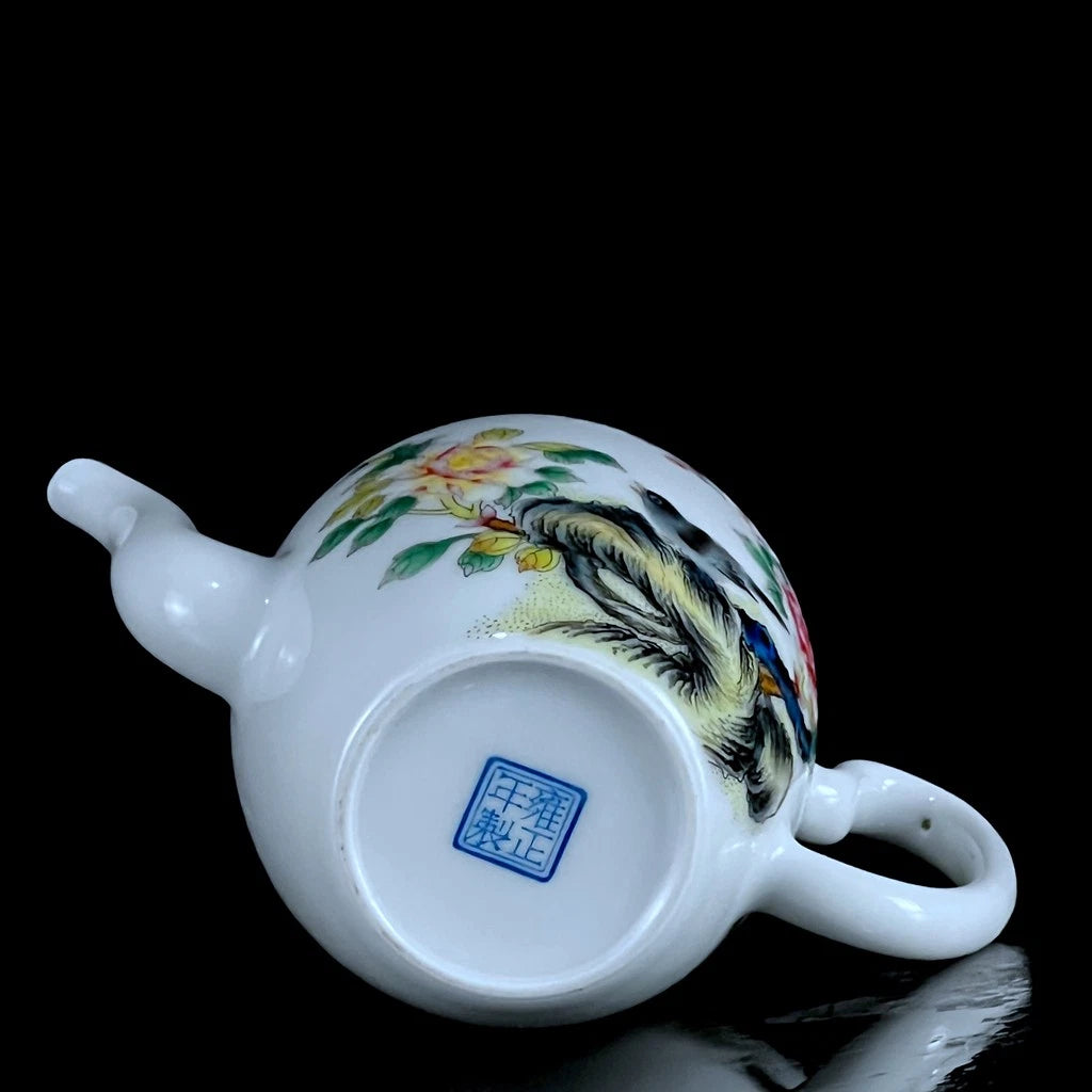 Chinese Enamel Colour Porcelain Hand Painted Exquisite Flowers&Birds Teapot 6423 | eBay