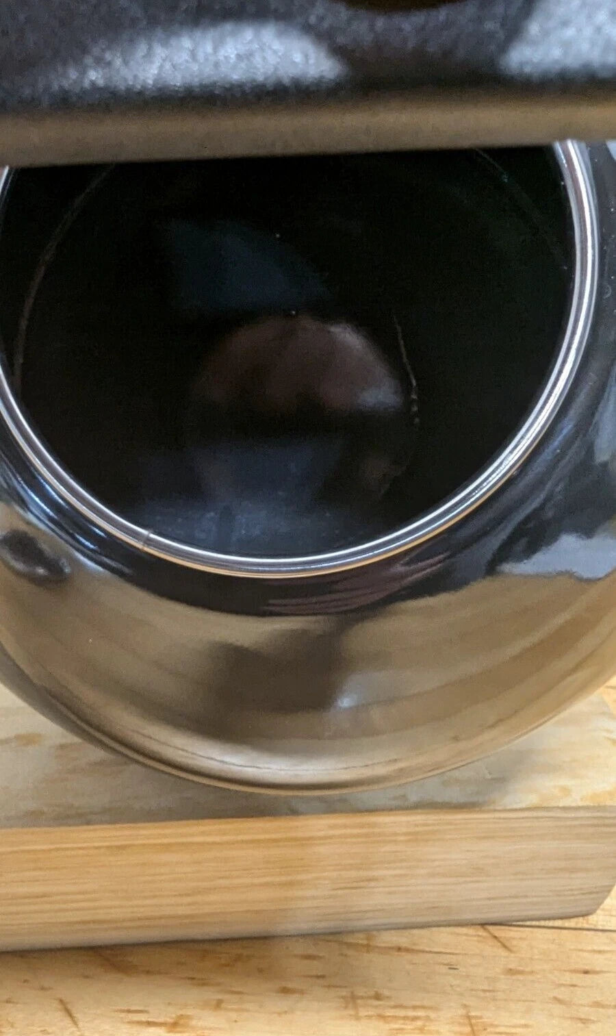 KitchenAid 1.5 Quart Porcelain Enamel Black Whistling Tea kettle | eBay