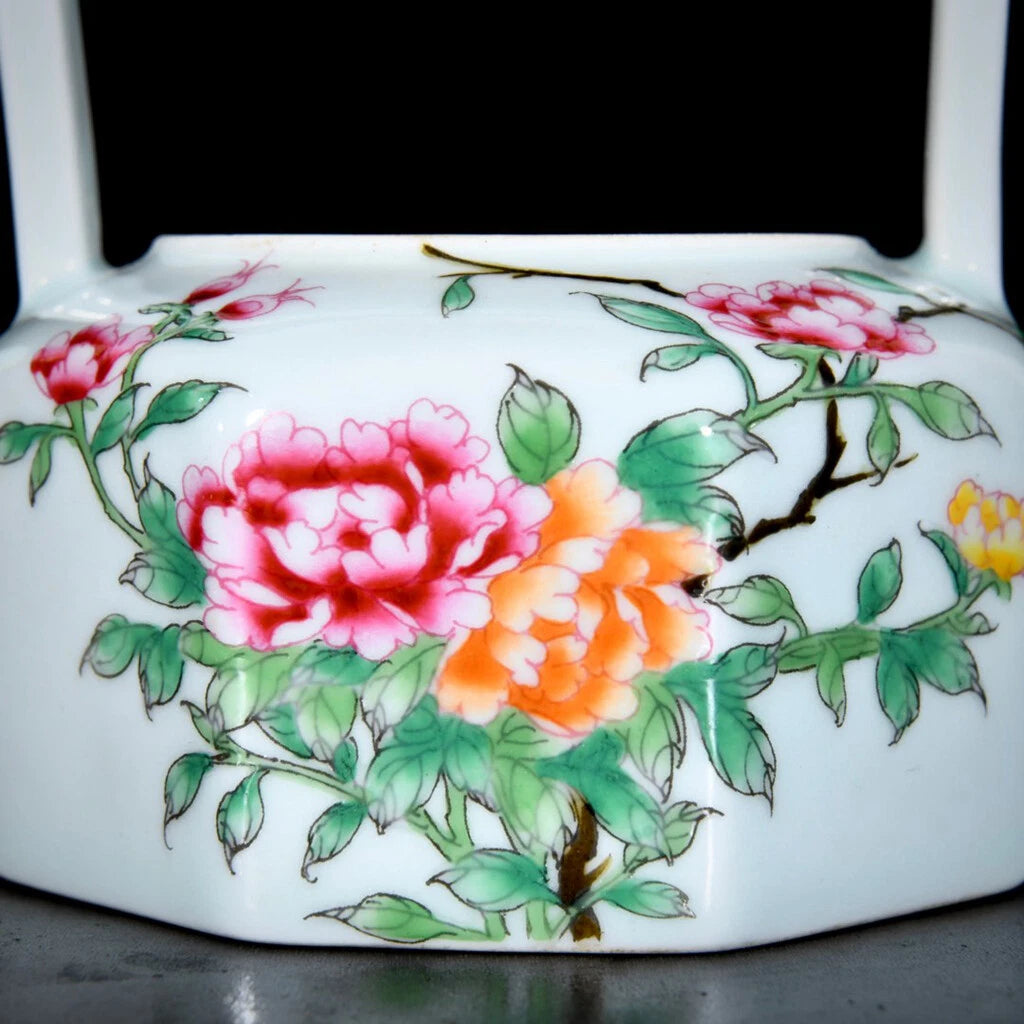 Chinese Enamel Colour Porcelain HandPainted Flowers&Plants Teapot 23473 | eBay
