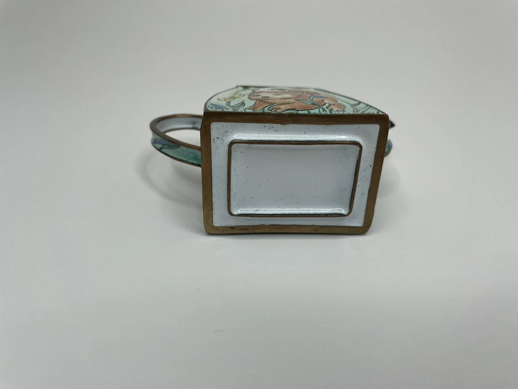 Vintage Miniature Enamel Cat Teapot Hand Painted | eBay