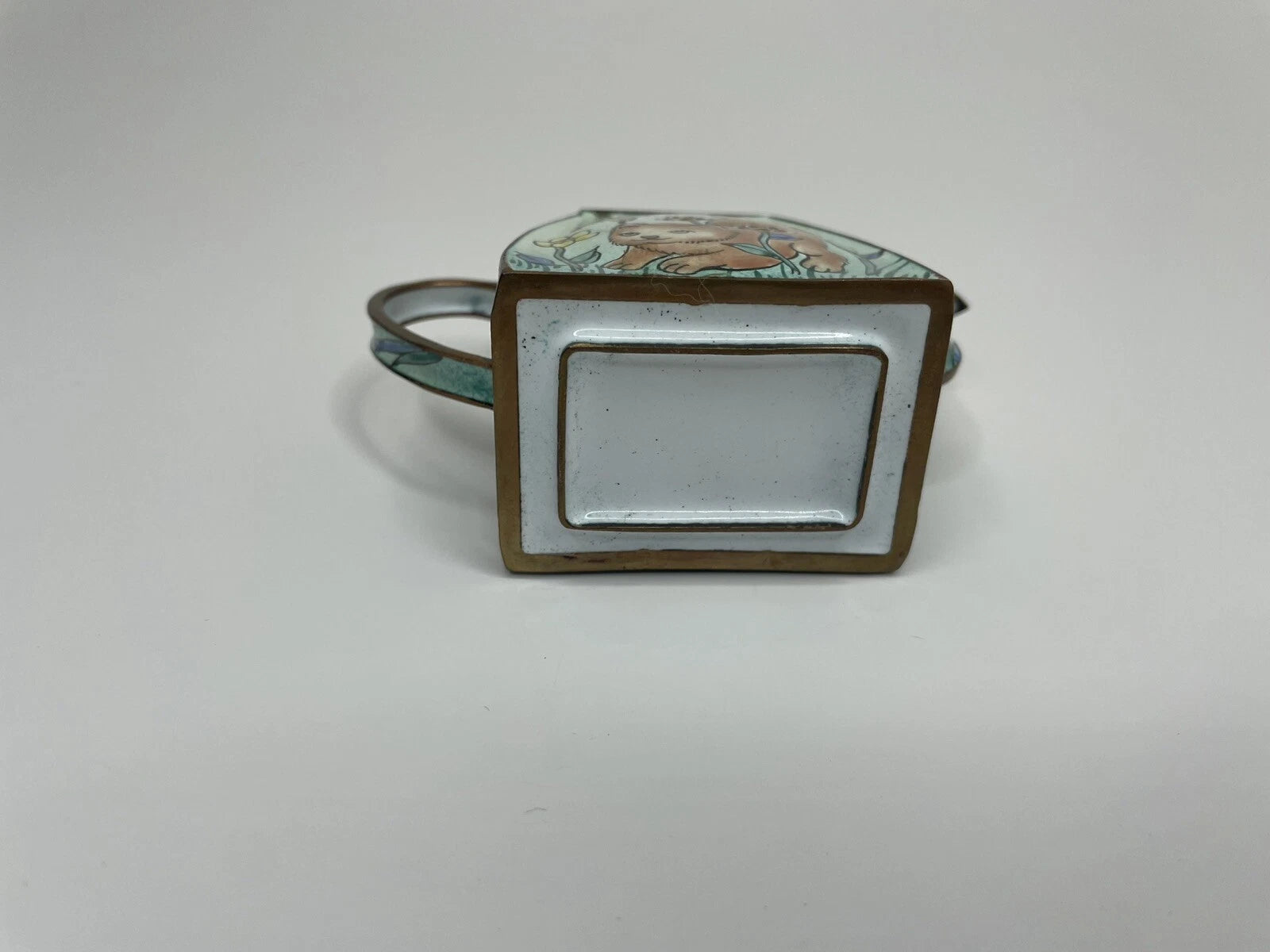 Vintage Miniature Enamel Cat Teapot Hand Painted | eBay