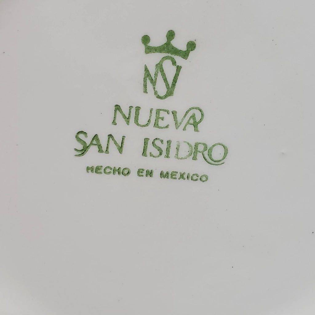 Nueva San Ysidro Porcelain Tea Pot w/ Floral plant elements & Silver Enamel | eBay