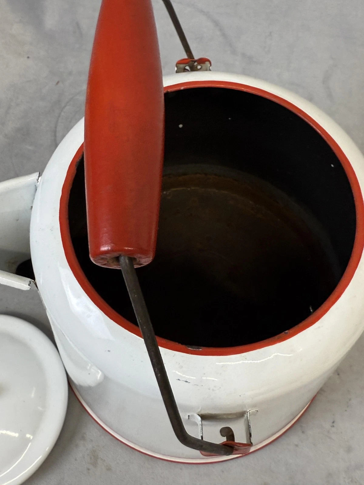 Vintage Enamel Coffee Pot Metal Kettle Rustic Farmhouse Kitchen Decor Teapot | eBay