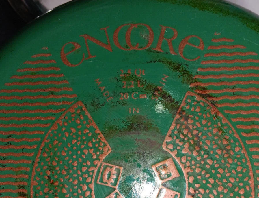 Vintage Encore Green Enamel Whistling Tea Kettle Teapot Spain Stainless Lid MCM | eBay