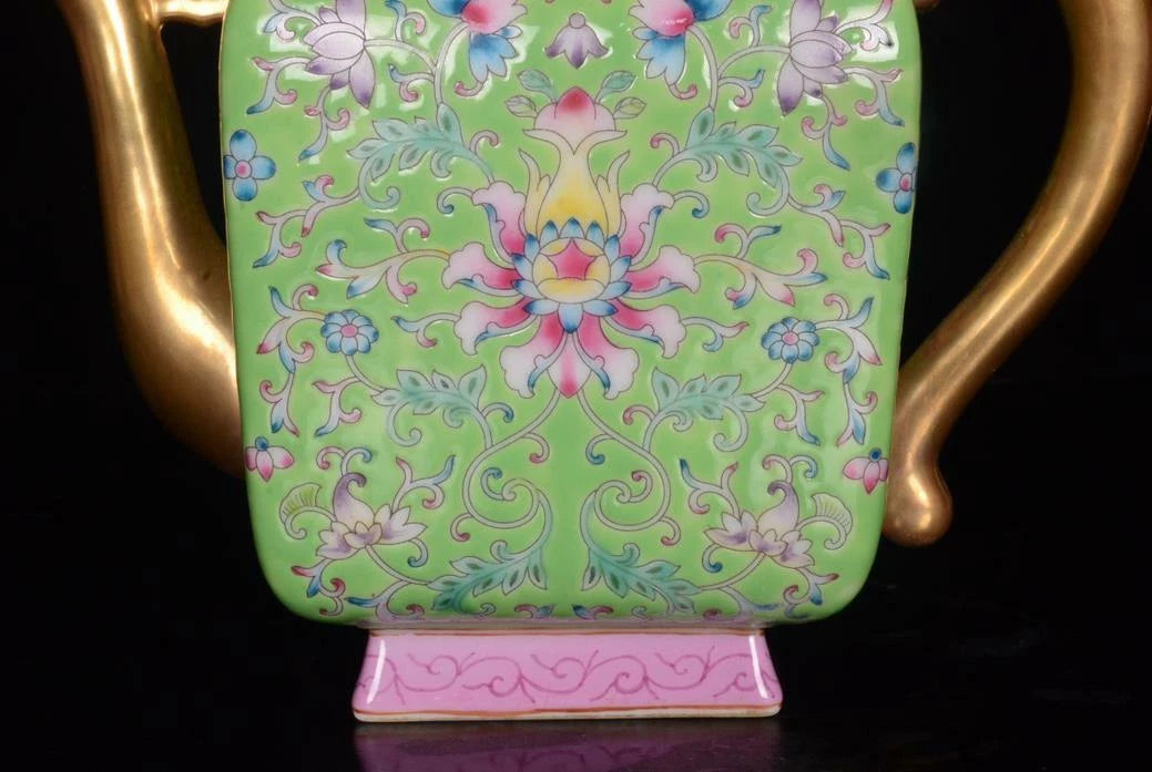 OLD CHINESE COLOUR ENAMEL PORCELAIN TEAPOT YONGZHENG MARKED ST52 | eBay