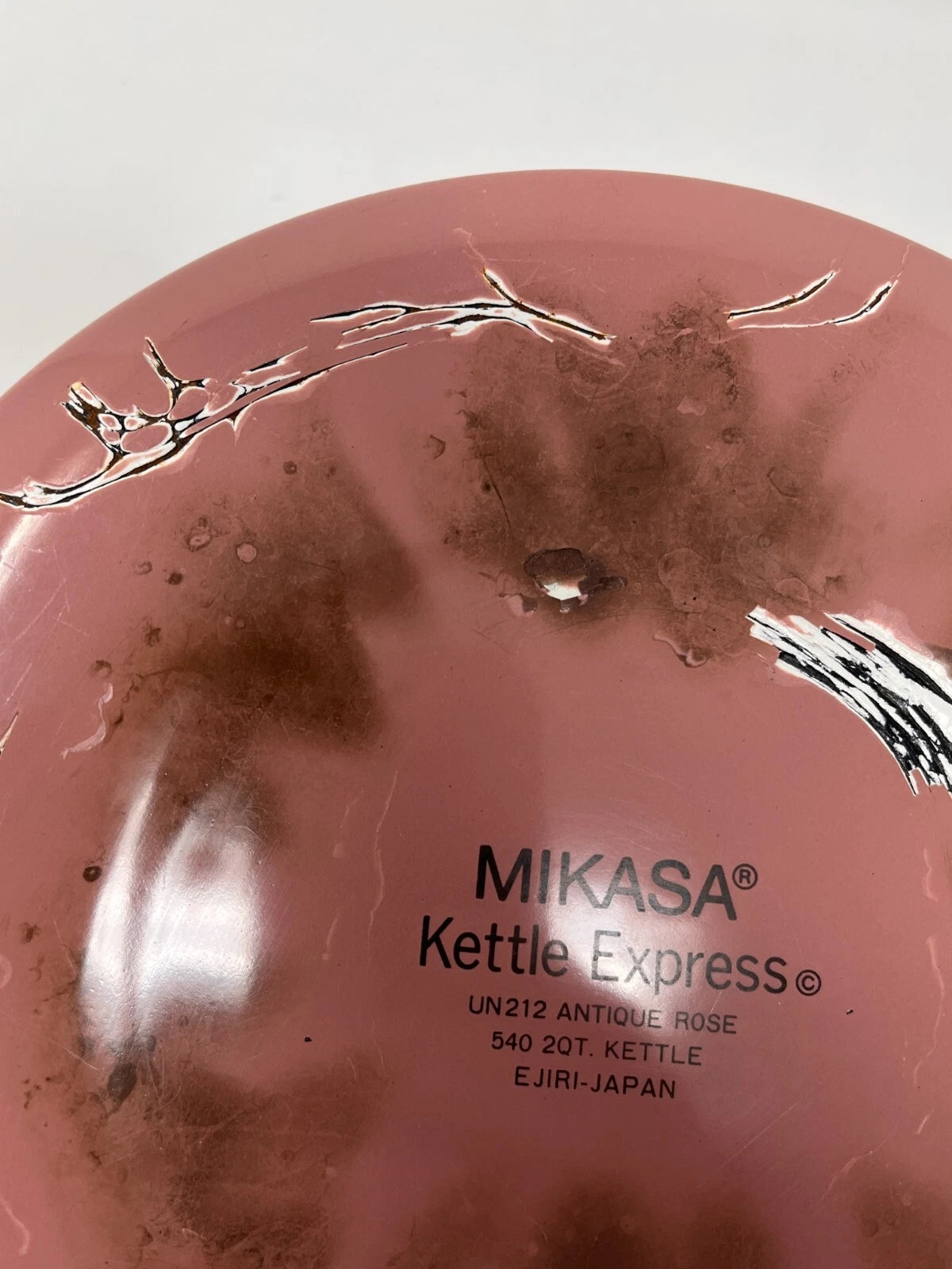 Vintage Mikasa Kettle Express Antique Rose Enamel 2.5QT MCM Tea Pot Japan | eBay