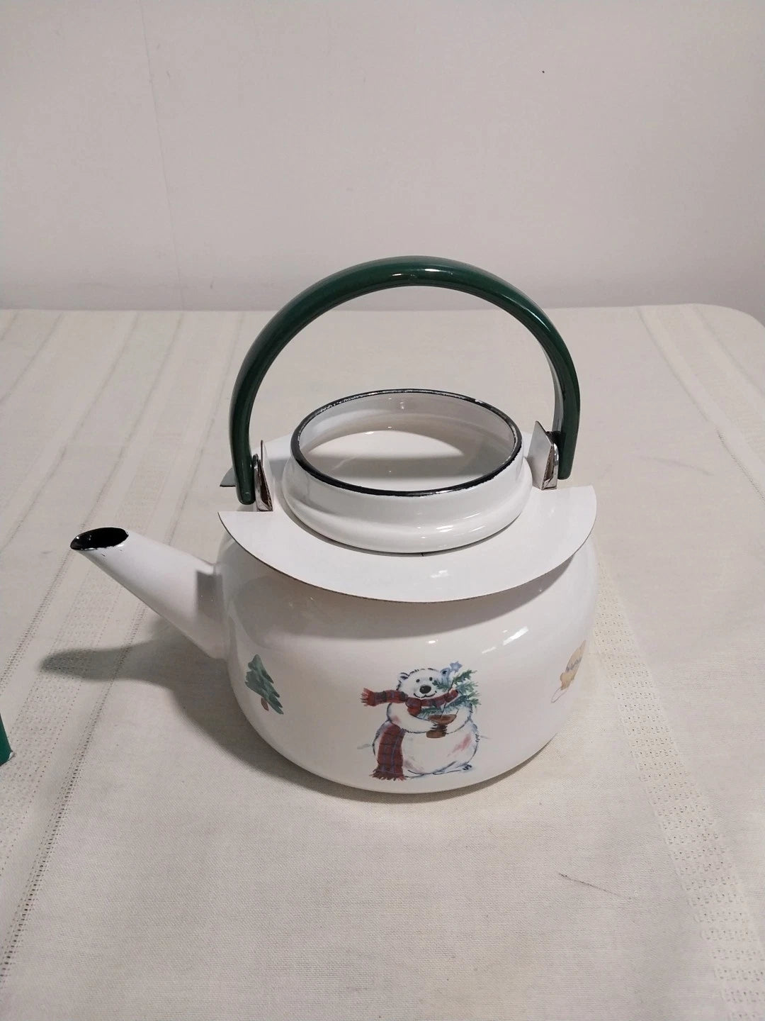 Pfaltzgraff Discontinued Snow Bear Porcelain Enamel Kettle Tea Pot Vintage. New | eBay