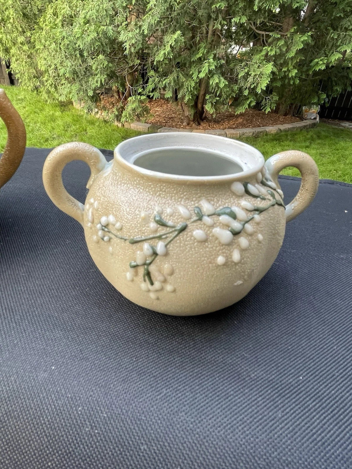 3 Pieces - Vintage Japanese Teapots Orange Peel Enamel Chinoiserie | eBay