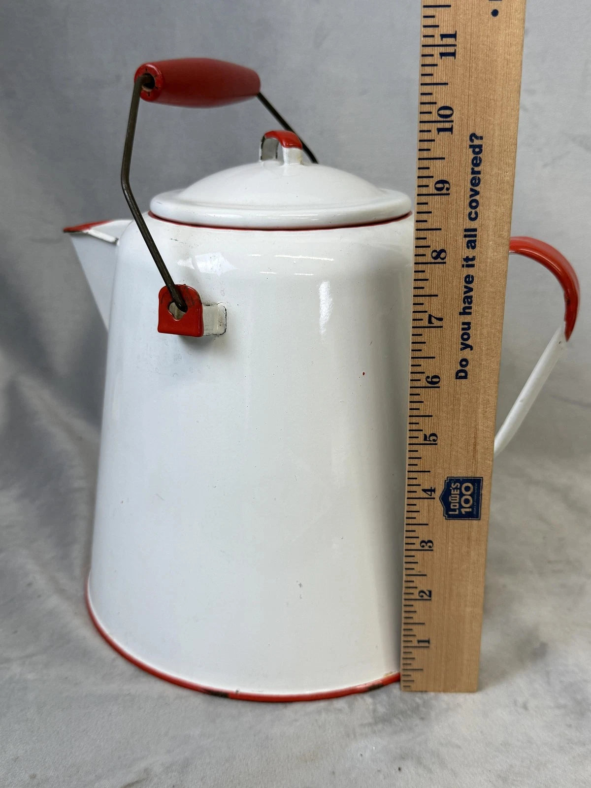 Vintage Enamel Coffee Pot Metal Kettle Rustic Farmhouse Kitchen Decor Teapot | eBay