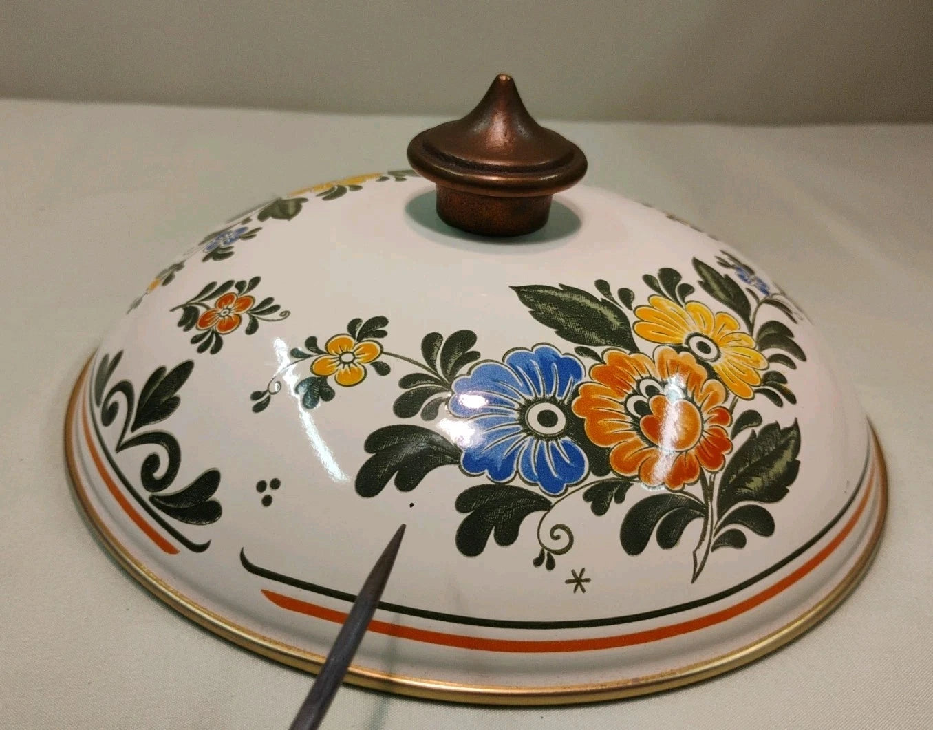 ASTA White Floral Enamelware Old Amsterdam 8.5” Dutch Oven & Teapot PRISTINE!!! | eBay
