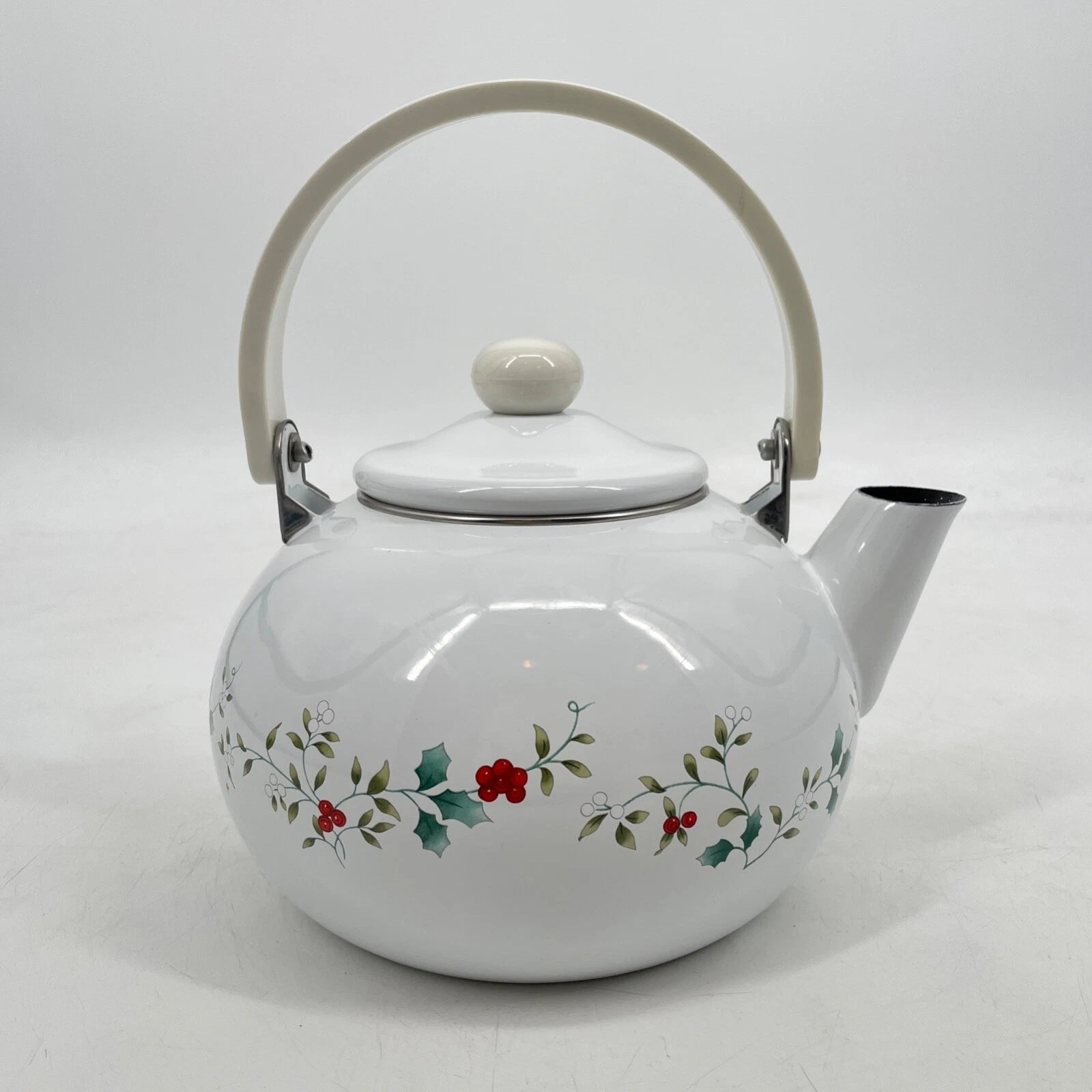 Pfaltzgraff Winterberry White 3-Quart Enamel on Steel Tea Kettle Box porcelain | eBay