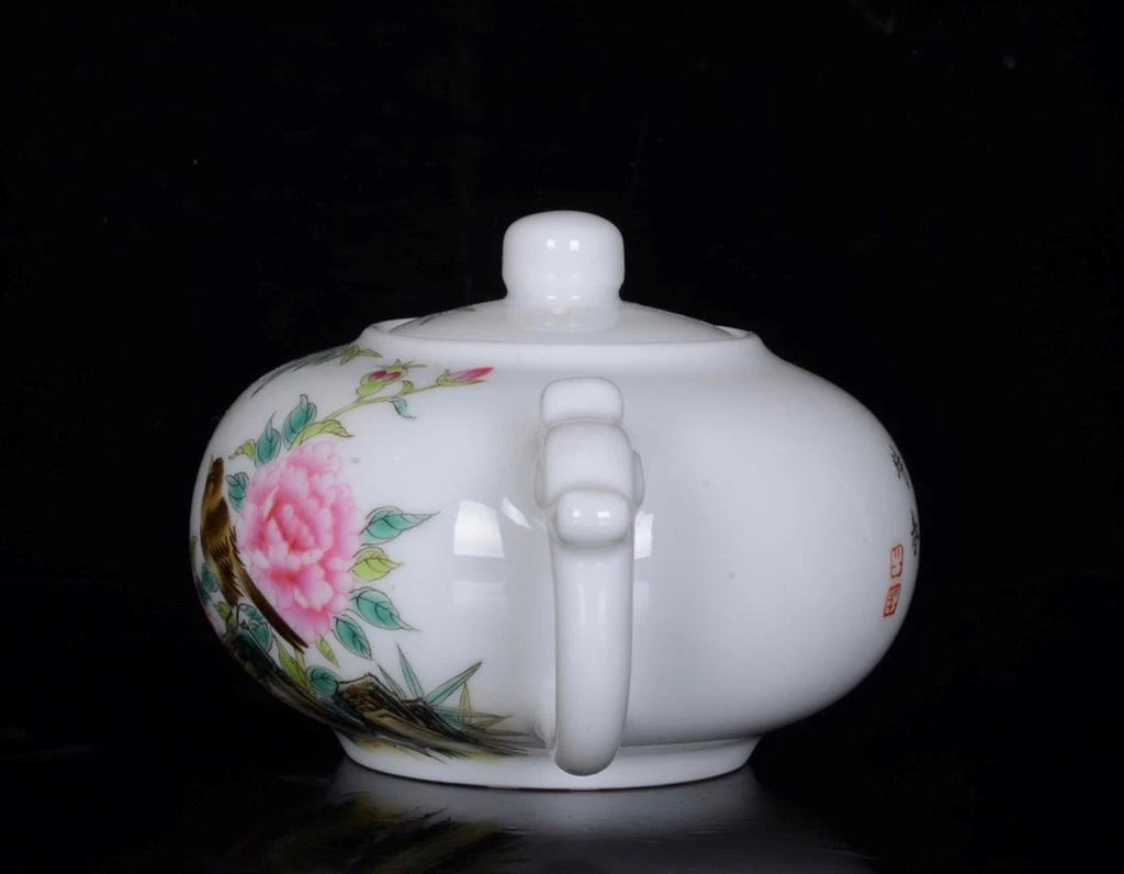 OLD CHINESE COLOUR ENAMEL PORCELAIN TEAPOT YONGZHENG MARKED ST652 | eBay