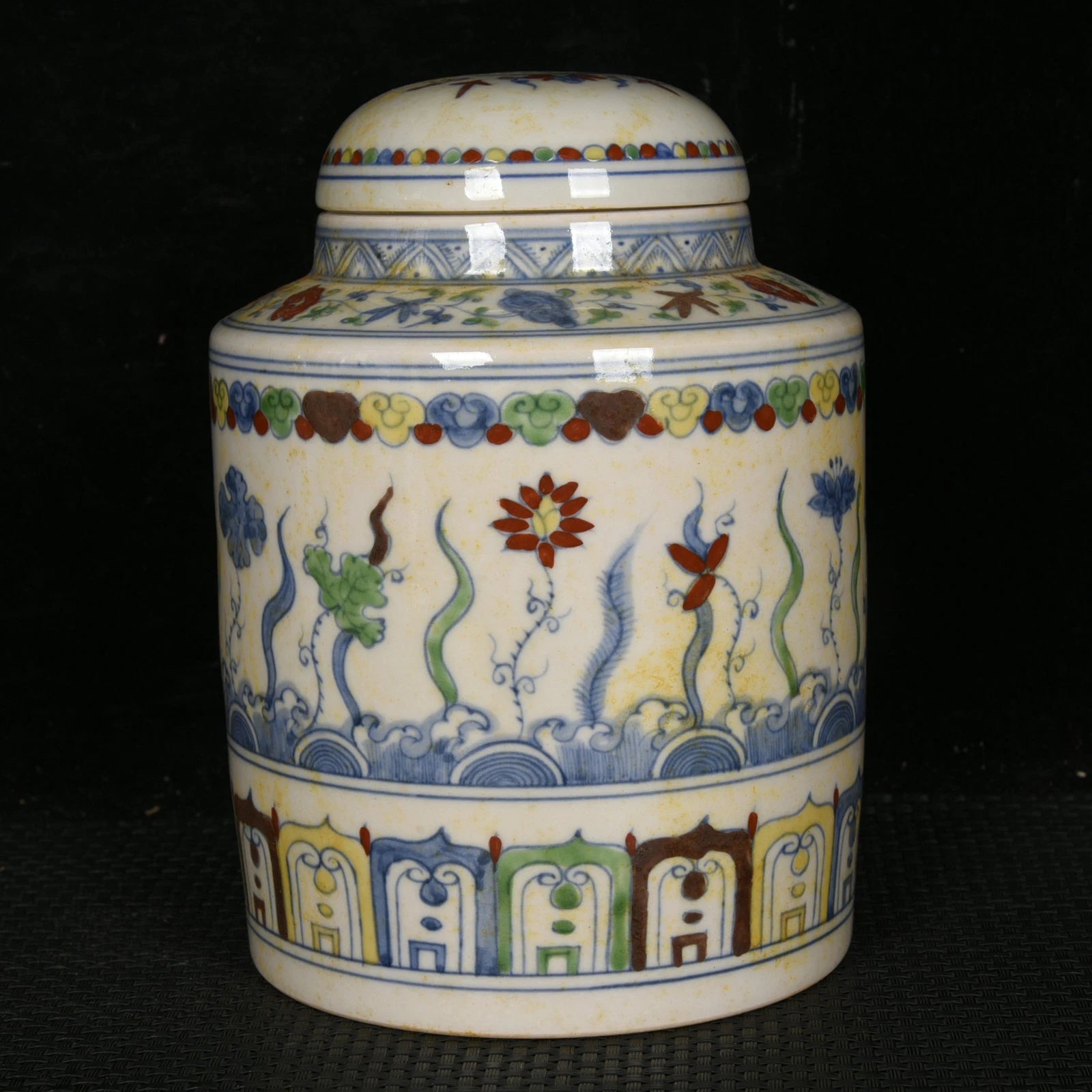 5.9" Antique dynasty Porcelain qianlong mark colour enamels Lotus flower teapot | eBay