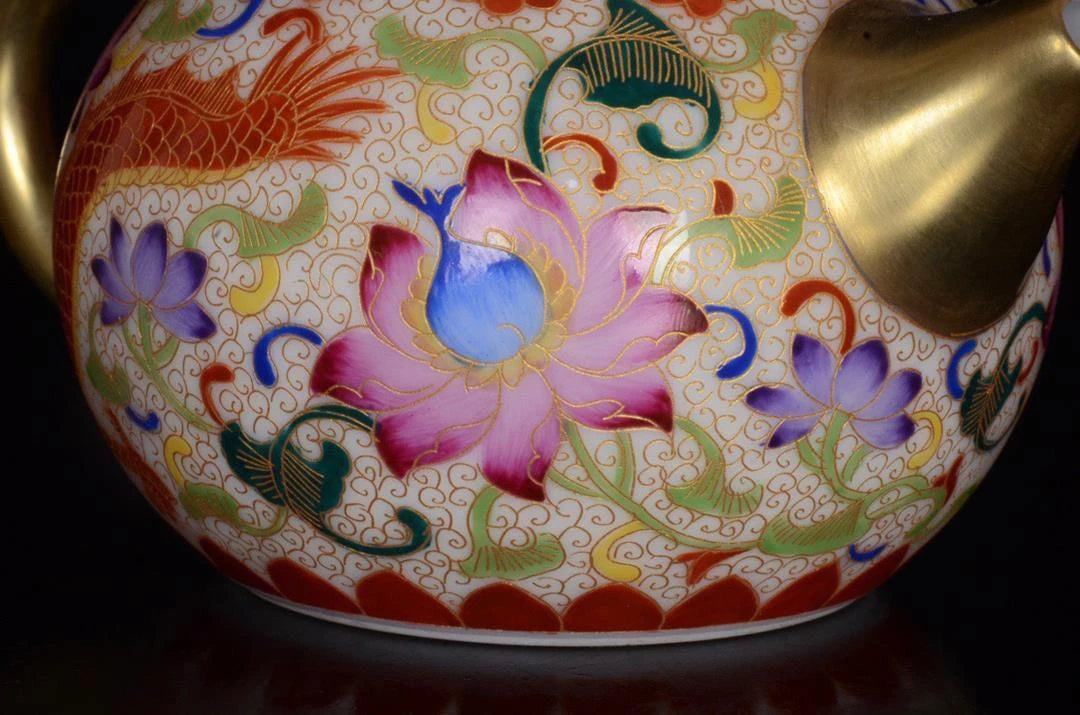 OLD CHINESE COLOUR ENAMEL PORCELAIN TEAPOT YONGZHENG MARKED ST1025 | eBay