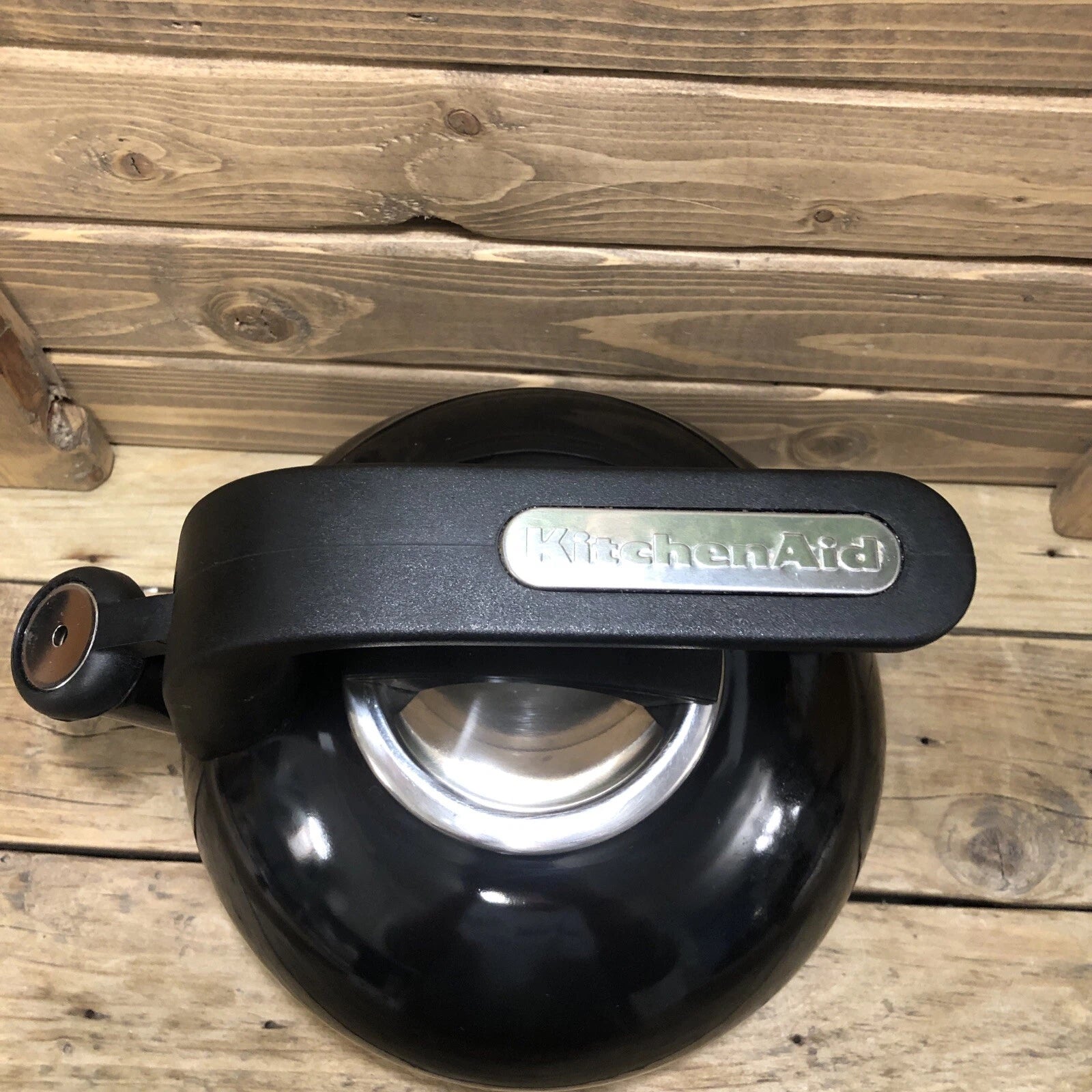 KitchenAid 2 Quart Black Enamel Whistling Teapot Tea Kettle | eBay