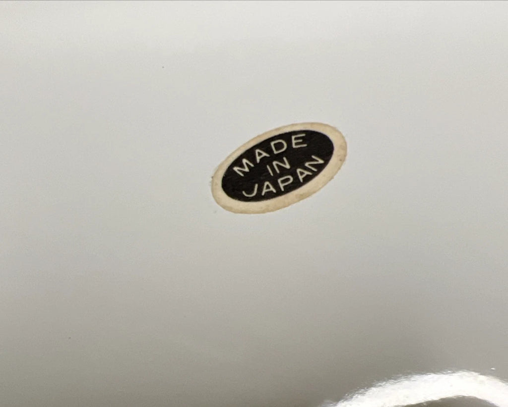 Vintage Japan White Enamel Teapot Kettle Red/Green Stripes Wooden Knob Handle | eBay
