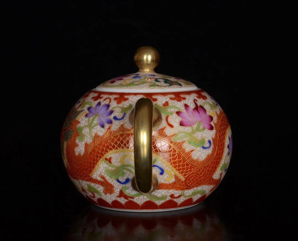 OLD CHINESE COLOUR ENAMEL PORCELAIN TEAPOT YONGZHENG MARKED ST1025 | eBay