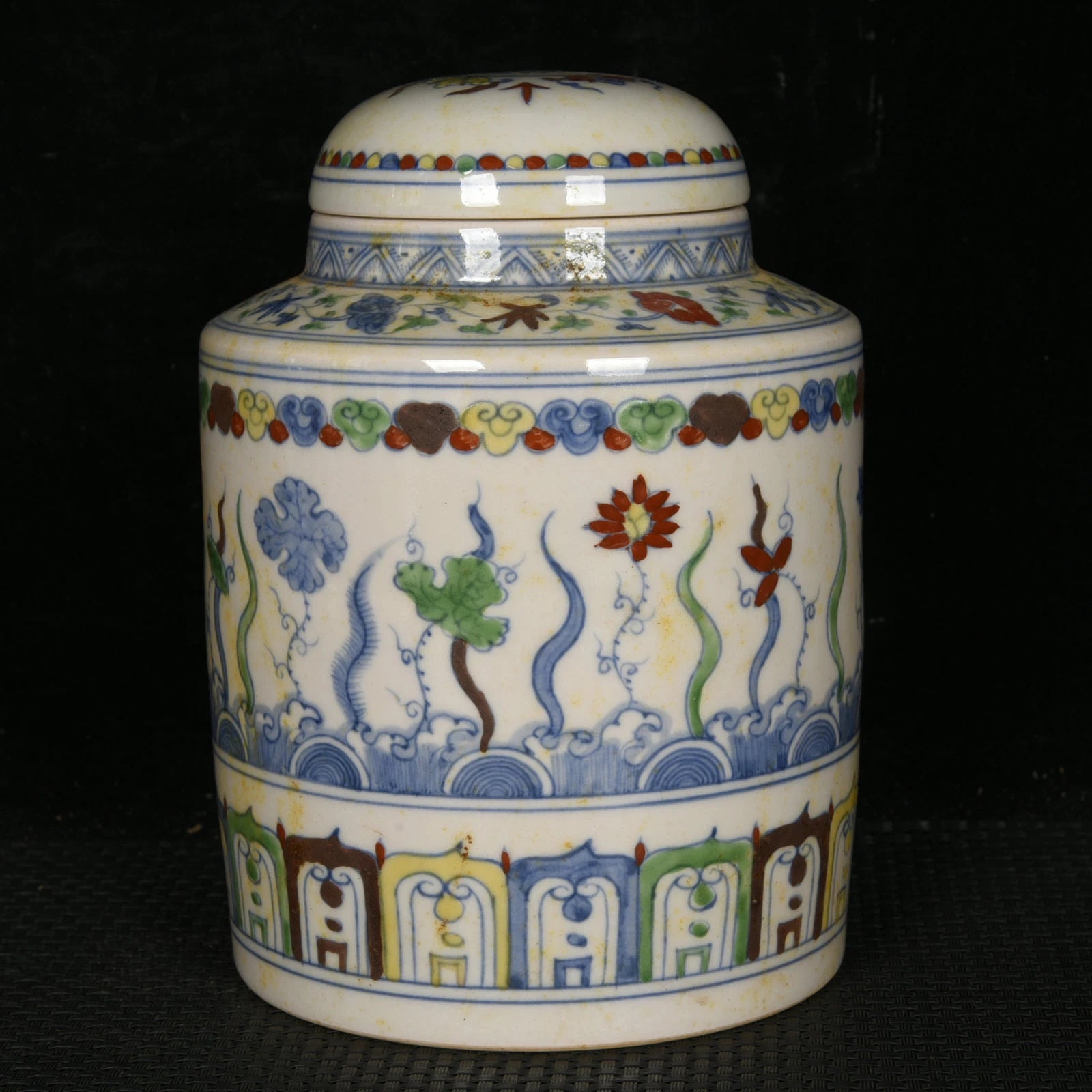 5.9" Antique dynasty Porcelain qianlong mark colour enamels Lotus flower teapot | eBay
