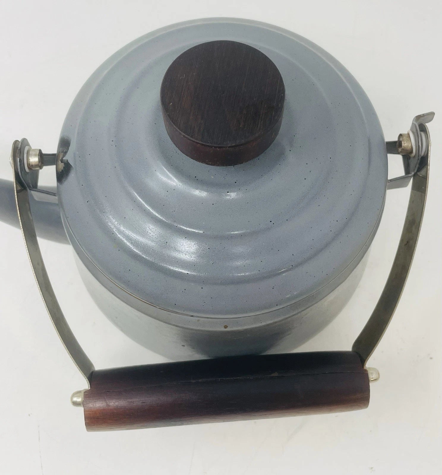 BAREBONES Enamel Teapot Vintage Design Baked Stainless Steel Rim | eBay