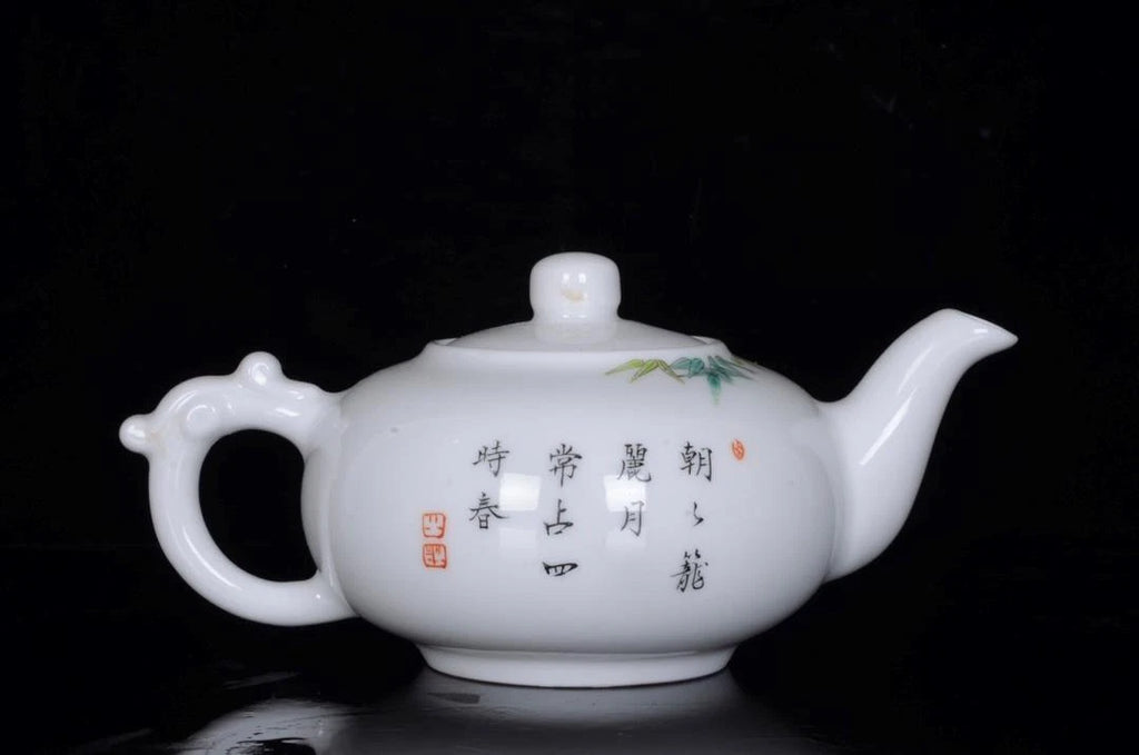 OLD CHINESE COLOUR ENAMEL PORCELAIN TEAPOT YONGZHENG MARKED ST652 | eBay