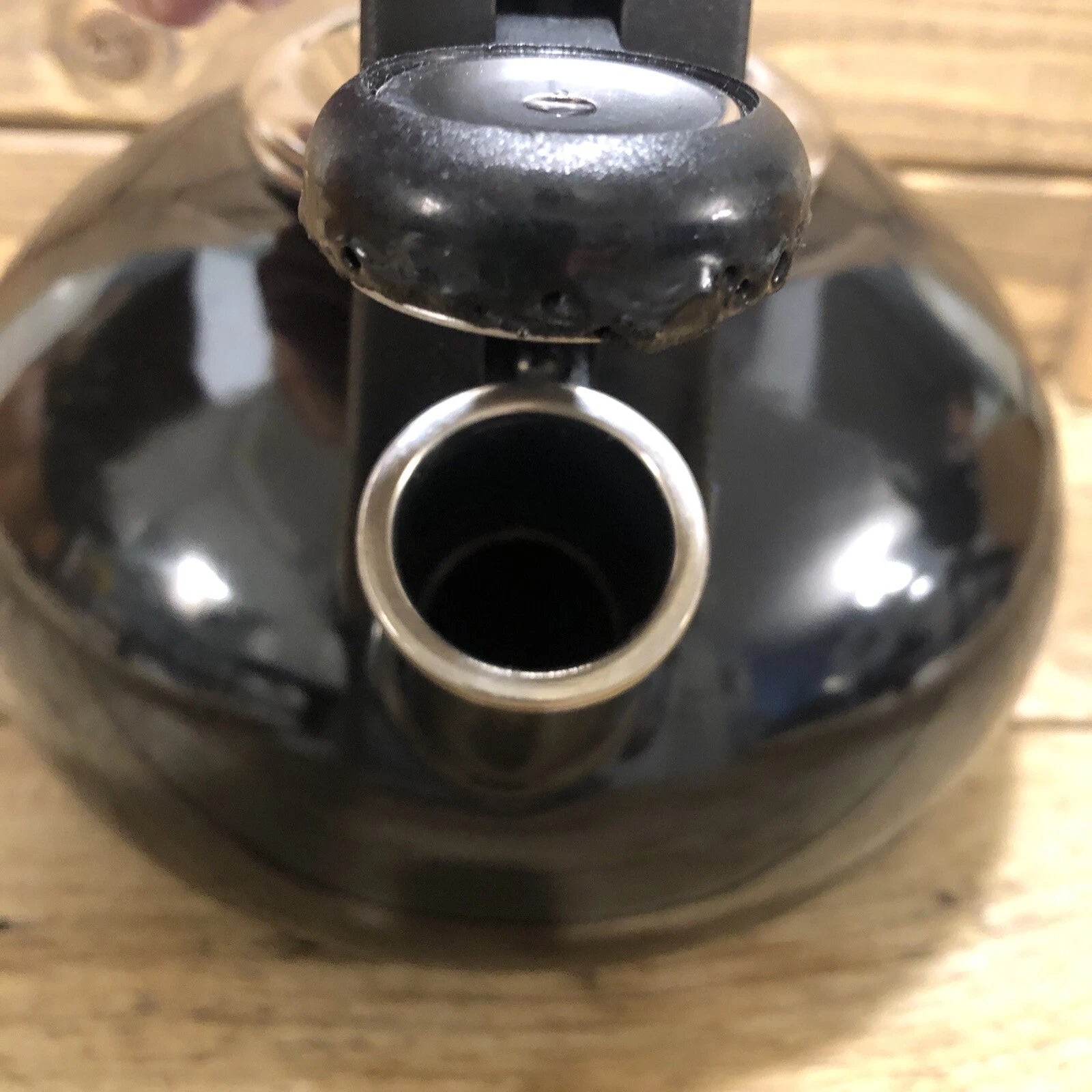 KitchenAid 2 Quart Black Enamel Whistling Teapot Tea Kettle | eBay