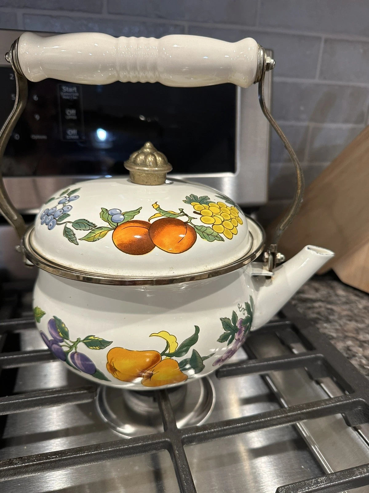 Enamel Fruit Design Teapot Kettle From Thailand See Details | eBay