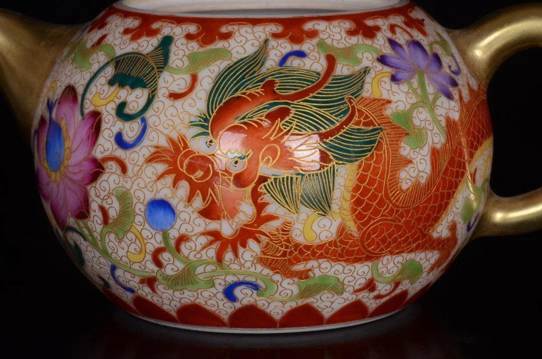 OLD CHINESE COLOUR ENAMEL PORCELAIN TEAPOT YONGZHENG MARKED ST1025 | eBay