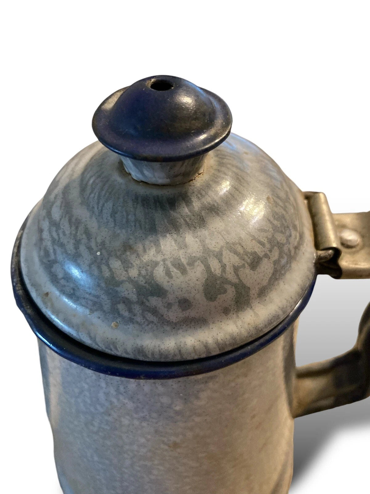 Antique Dome Top Graniteware Coffee Tea Pot Goose Neck Enamel c1900s 7” | eBay