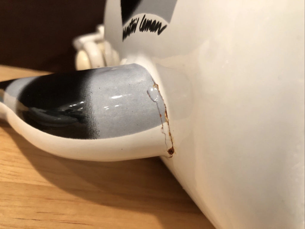Cat Teapot Enamel Martin Leman Tea Kettle Signed | eBay