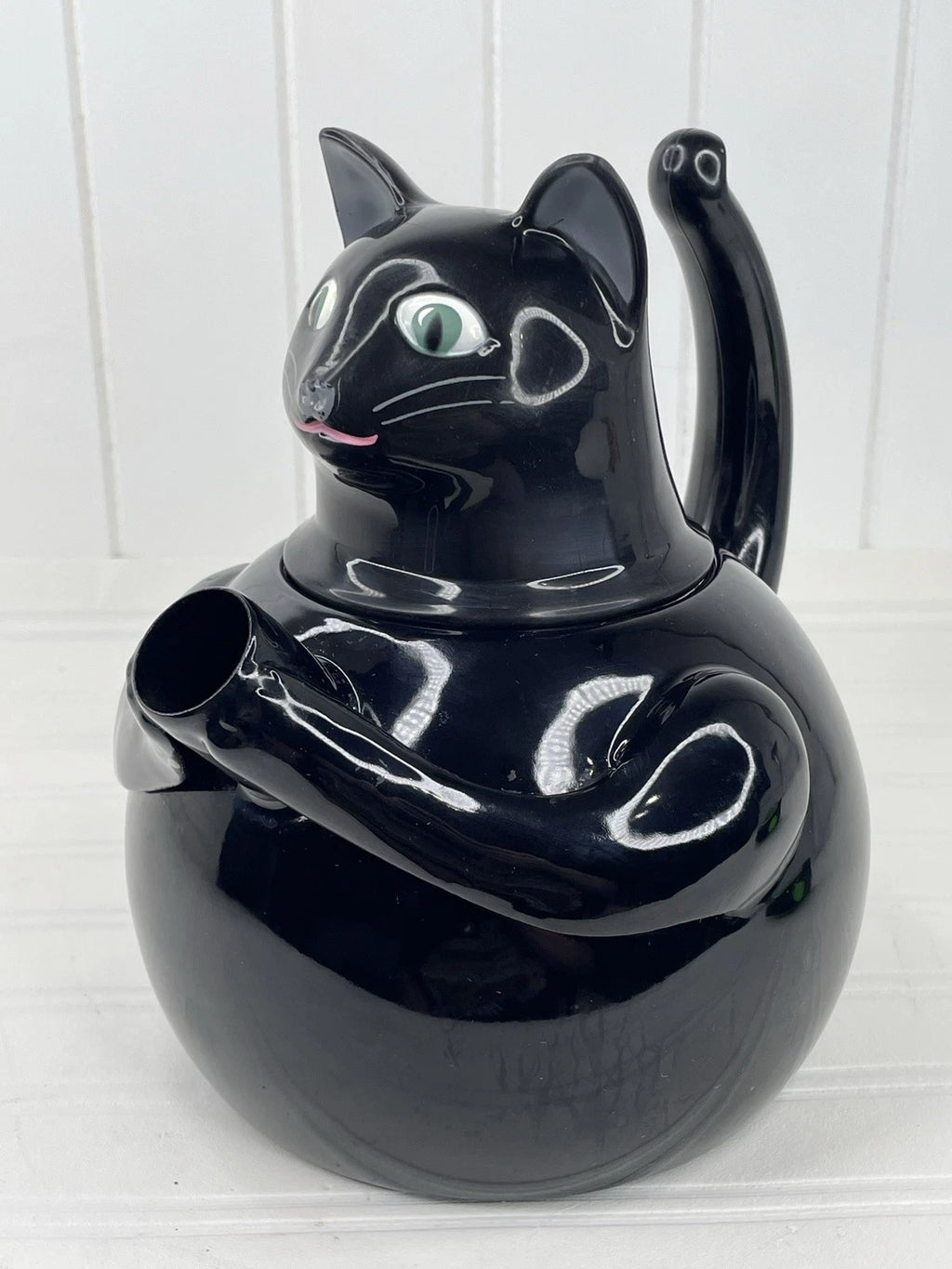VTG 80s COPCO Black Cat TEA KETTLE Enamel on Steel 2.5 Quart Tea Pot Rare | eBay